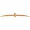 Ekena Millwork Bellingham Timber Gable Bracket, Western Red Cedar, 108"W x 18"H x 1 1/2"D x 5 1/2"F, 4/12 Pitch GBW108X18X0206BEL00SWR - alternate 4